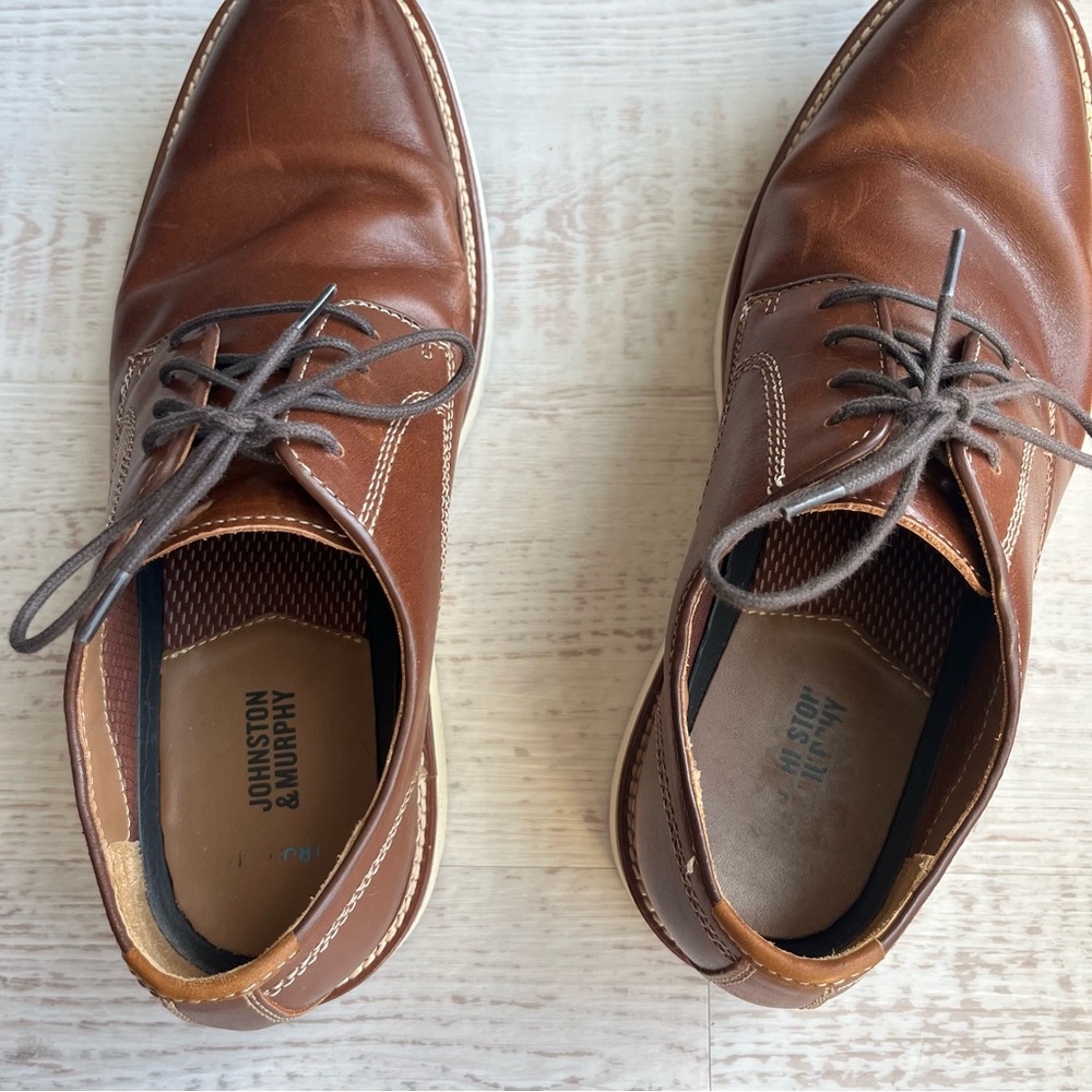 Johnston & Murphy Upton Plain Toe Size 10 - Picture 5 of 6